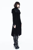 BLACK VINTAGE VELVET GOTHIC LONG CAPE