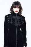 BLACK VINTAGE VELVET GOTHIC LONG CAPE