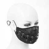 Washable Reusable Gothic Fabric Mask Laced Unisex
