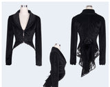 WOMEN GOTHIC SWALLOW TAIL SHORT JACKET
