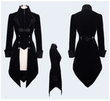 BLACK VINTAGE GOTHIC SWALLOW TAIL JACKET