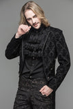 MEN'S BLACK GOTHIC VINATGE PATTERN JACKET