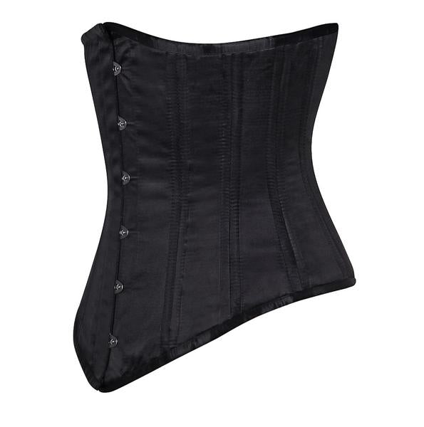 Nyx black underbust corset custom made to measure