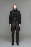 MEN'S BLACK GOTHIC VINATGE PATTERN JACKET