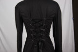 Gothic Long Sleeve Top Corset Back