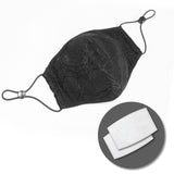 Washable Reusable Gothic Fabric Mask Spider Web Unisex