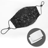 Washable Reusable Gothic Fabric Mask Laced Unisex