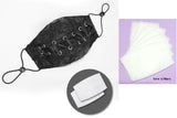 Washable Reusable Gothic Fabric Mask Laced Unisex