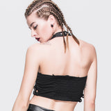 Gothic Top With Spikes Choker