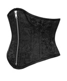 Underbust Black Brocade Corset