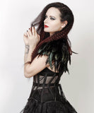 Black Underbust Curvy Corset in Mesh