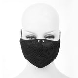 Washable Reusable Gothic Fabric Mask With Spikes Unisex