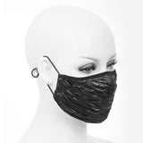 Washable Reusable Gothic Fabric Mask Wet Look Unisex