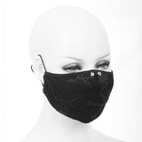 Washable Reusable Gothic Fabric Mask With Spikes Unisex