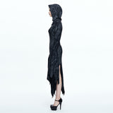 GOTHIC WITCH VAMPIRE HOODED LONG DRESS