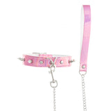 Collar Choker Spikes With Harness