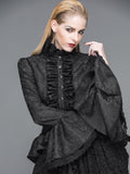 Gothic Blouse with Ruffles