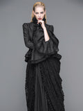 Gothic Blouse with Ruffles
