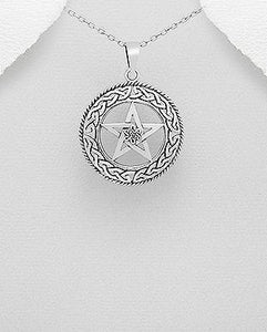 Celtic Pentagram 925 Sterling Silver Pendant