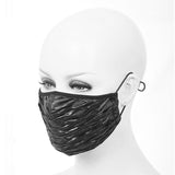 Washable Reusable Gothic Fabric Mask Wet Look Unisex