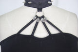 Gothic Top With Spikes Choker