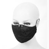 Washable Reusable Gothic Fabric Mask With Spikes Unisex