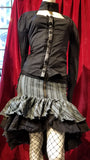 Lip Service Ladies Black Steampunk Circus Ruffle Skirt