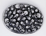 Stainless Steel Belt Buckle With 3d Skull