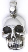 925 Sterling Silver Gothic Skull Pendant