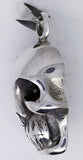 925 Sterling Silver Gothic Skull Pendant