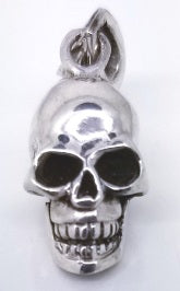 925 Sterling Silver Gothic Mini Skull Locket Pendant