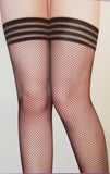 Fancy Fishnet Thigh High Stockings