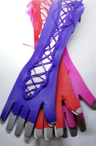 Fishnet gloves with Lacing