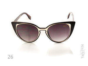 Vintage Cat Eye Metal Frame Women Sunglasses
