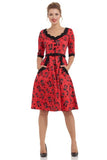 Katnis Cats In The Rain Plus Size Flared Dress