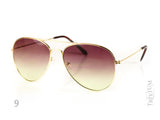 Aviator Metal Frame Lens Sunglasses