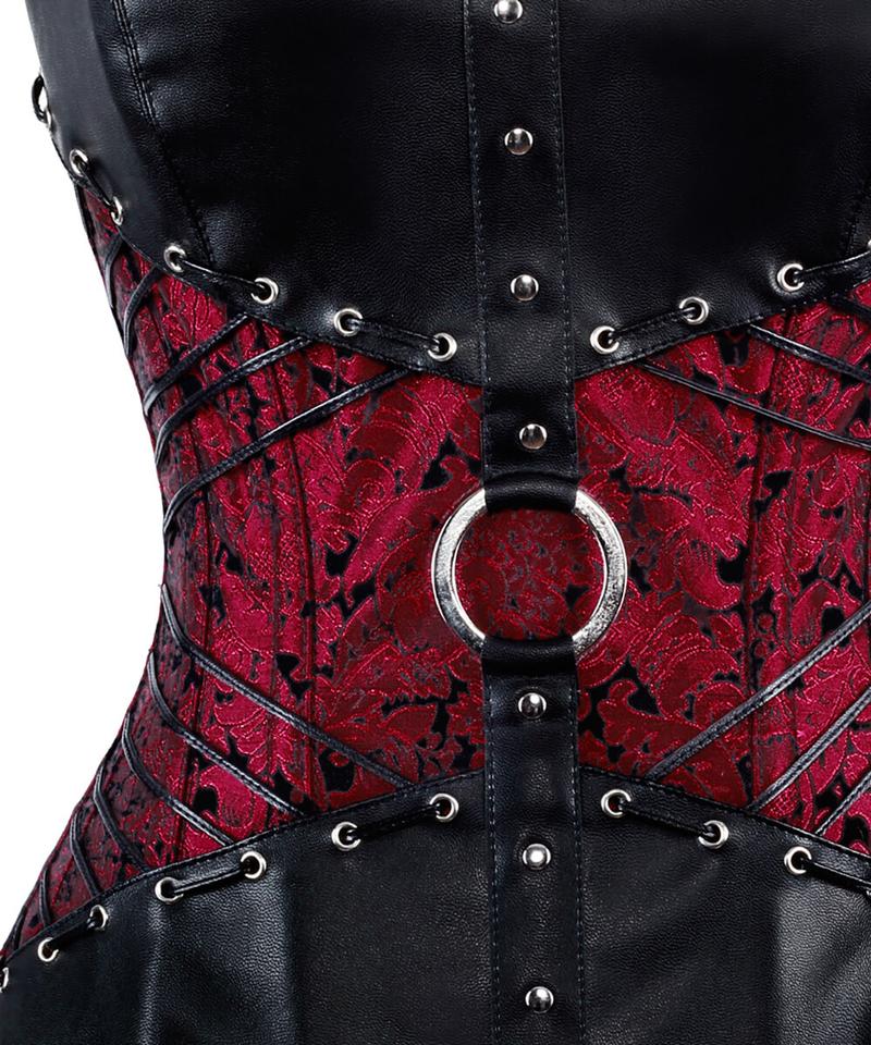 Liesei Gothic Overbust Corsets with Attached Neck Gear – Trivium