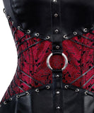 Liesei Gothic Overbust Corsets with Attached Neck Gear