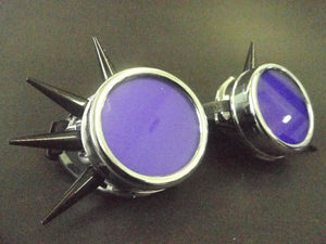 Cyber Goggles with Transparent Purple Acrylic Lenses