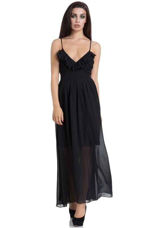 Black maxi dress 2024 chiffon