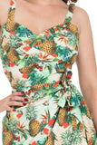 Peggy Tropical Cherry Print Wiggle Dress