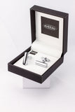 Silver Cylinder Cufflink French Shirt With Gift Box