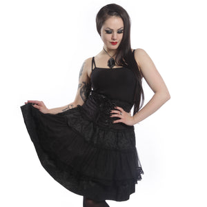 Elizium Gothic Skirt Ladies Black