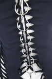 Gothic Slashed With O Rings And Spikes