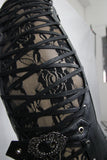 PU Leather Pants With Lacing On The Side