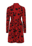 Joan Red Floral Coat