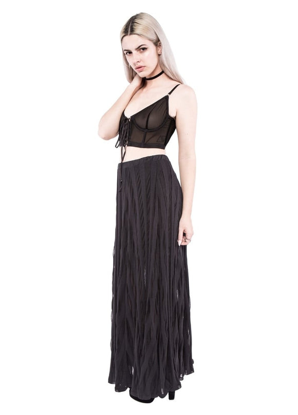 Lydia Maxi Skirt (Black)