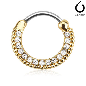 Round Top 316l Surgical Steel  Septum Clickers