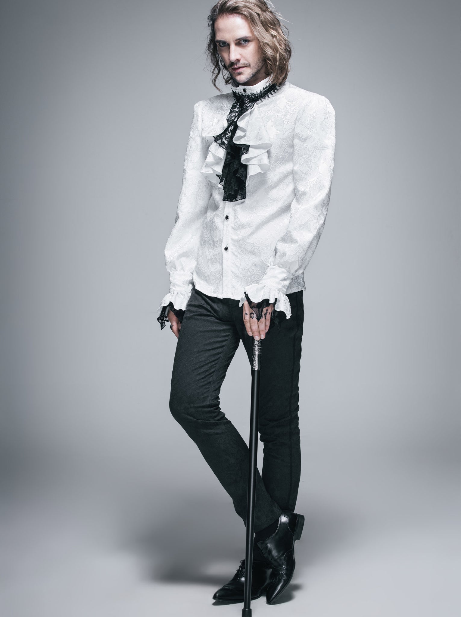 WHITE PALACE STYLE MEN'S GOTHIC SHIRT – Trivium WHITE PALACE STYLE MEN'S GOTHIC SHIRT – Trivium