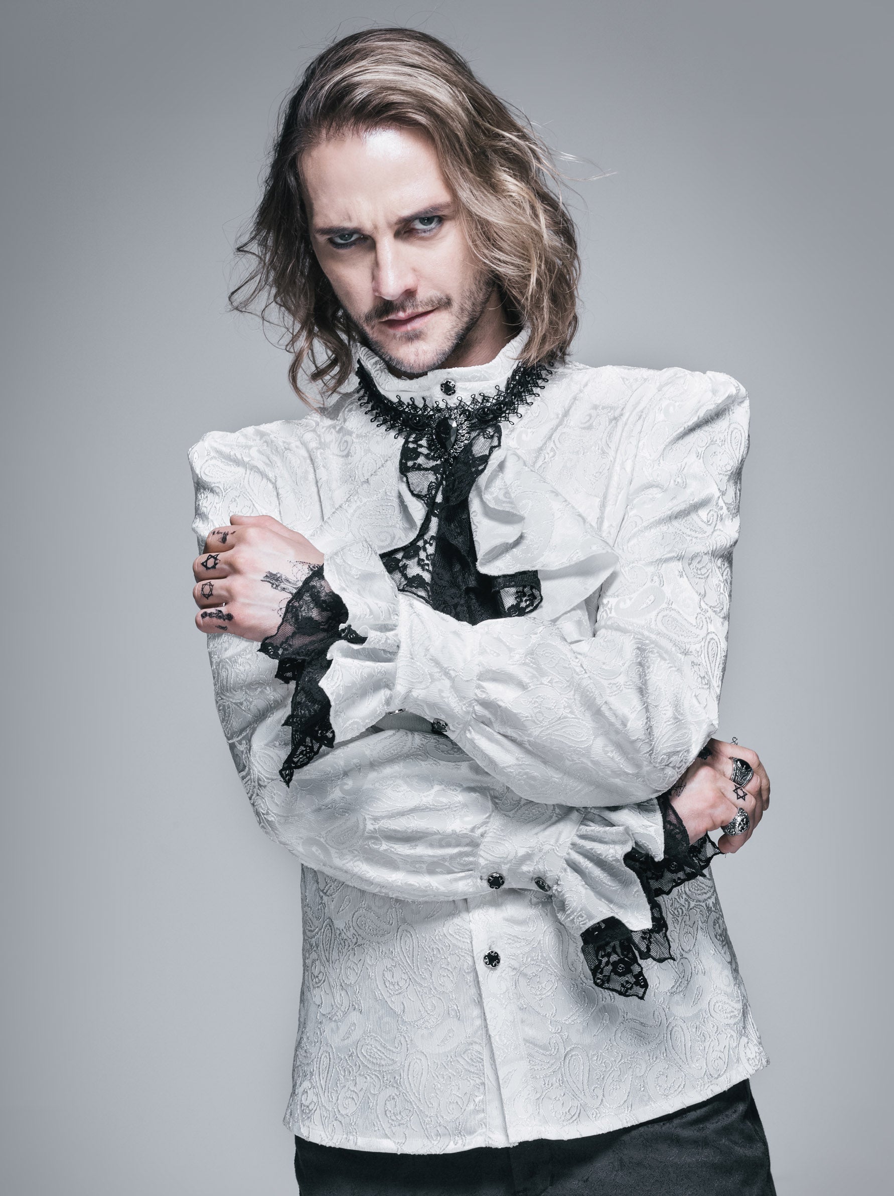 white christmas dresses WHITE PALACE STYLE MEN'S GOTHIC SHIRT Trivium white christmas dresses WHITE PALACE STYLE MEN'S GOTHIC SHIRT Trivium